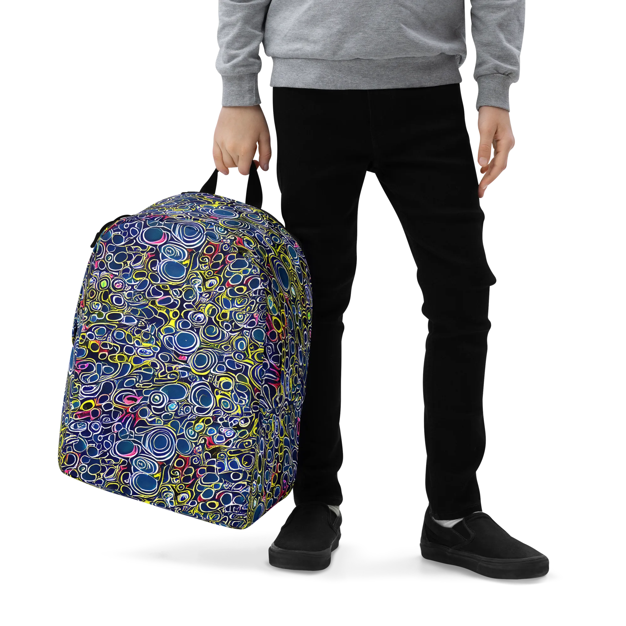 Lunar Loops on Minimalist Backpack — Zoomed-in
