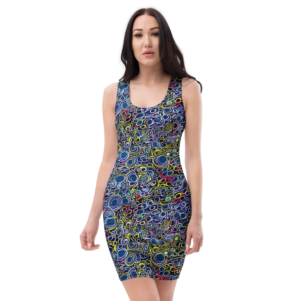 Lunar Loops on Bodycon Dress — Front