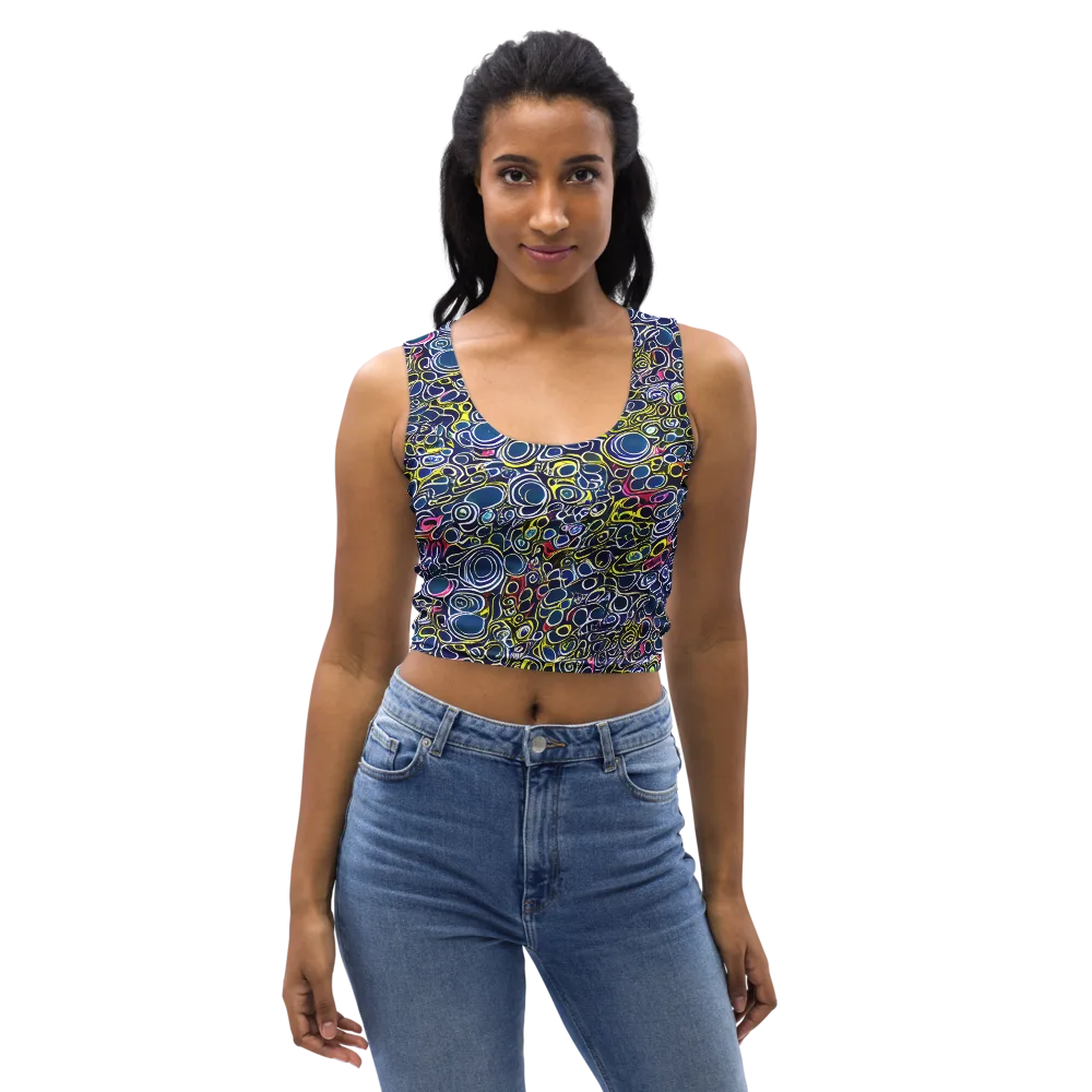 Lunar Loops on Crop Top — Front