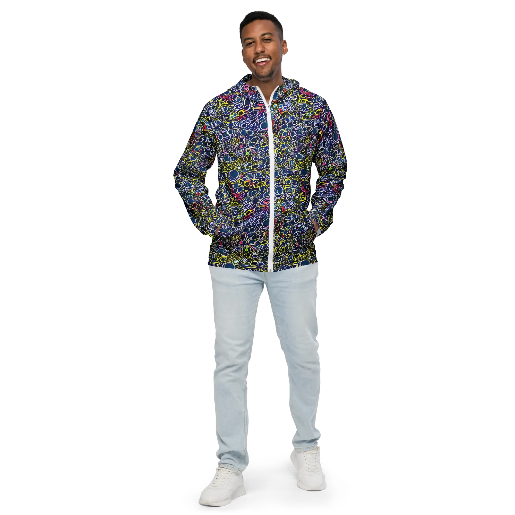 Lunar Loops on Men's Windbreaker — Front