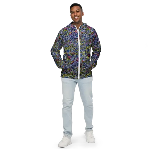 Lunar Loops on a Men's Windbreaker