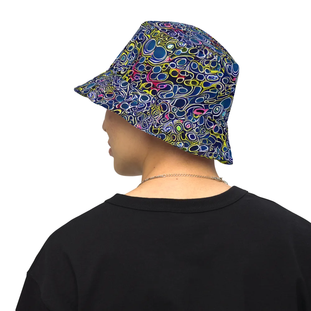 Lunar Loops on Reversible Bucket Hat — Back Inside