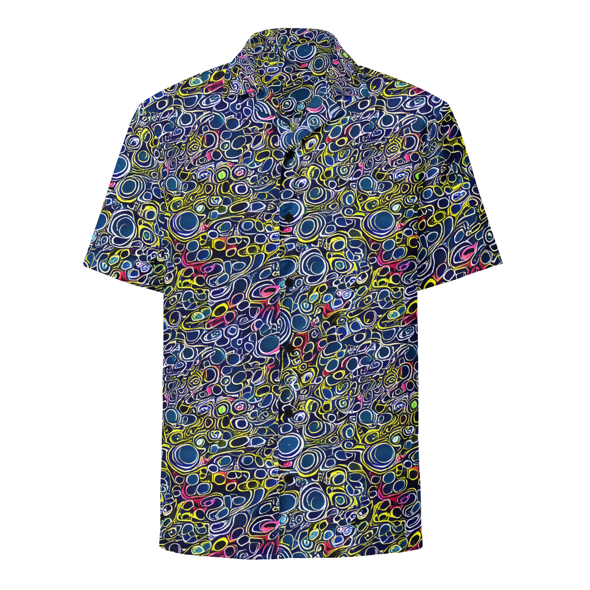 Lunar Loops on Button Shirt — Front