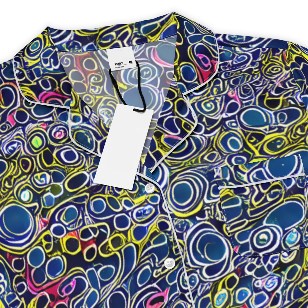 Lunar Loops on Women's Short Sleeve Pajama Top — Product details