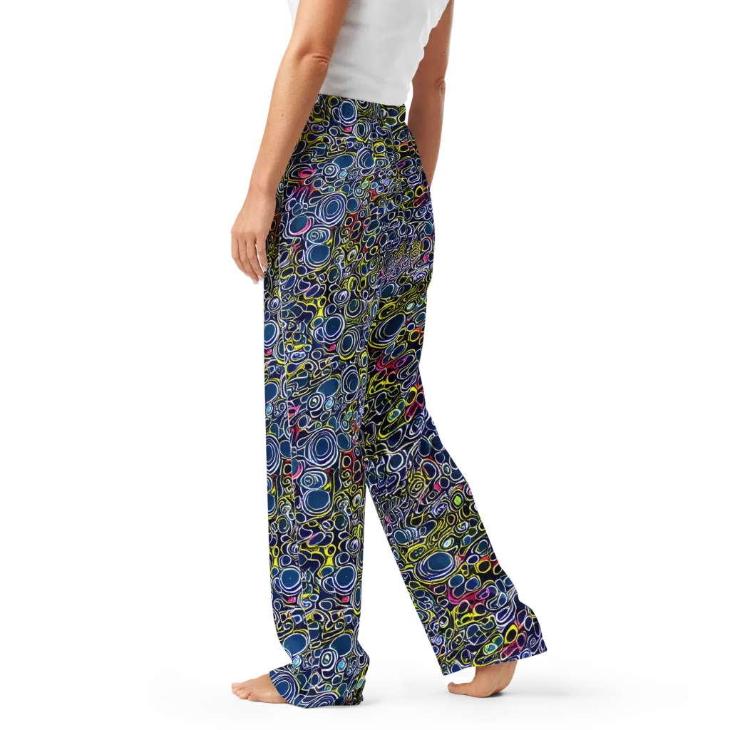 Lunar Loops on Women's Pajama Pants — Left