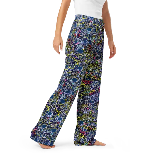 Lunar Loops on a Women's Pajama Pants