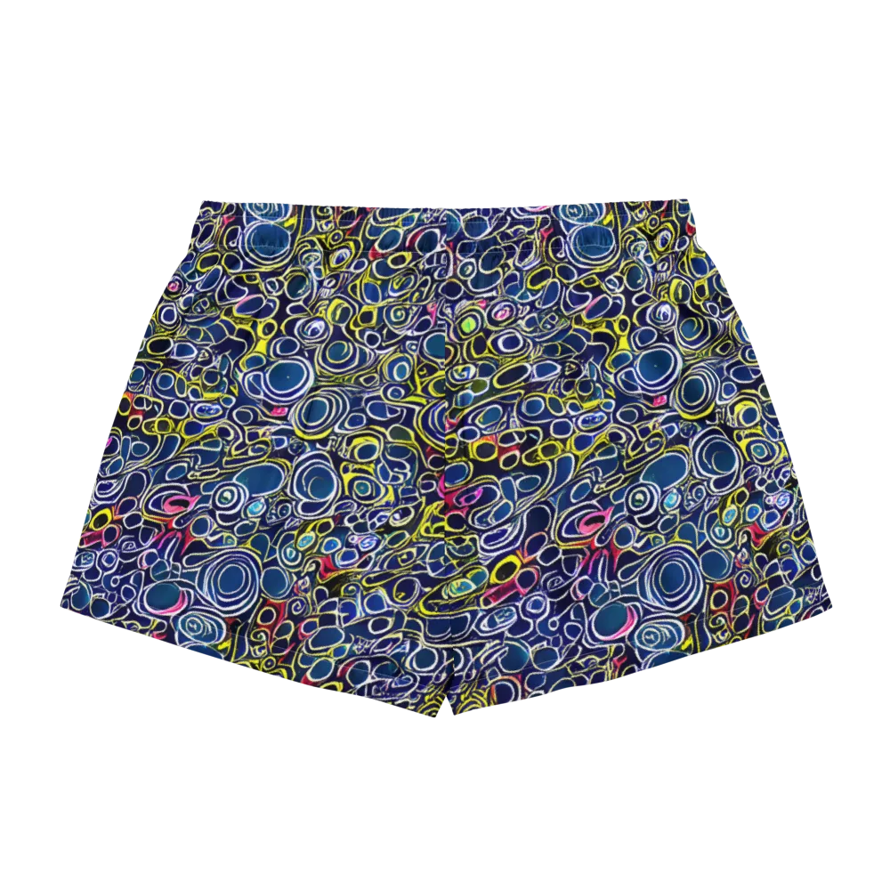 Lunar Loops on Women's Pajama Shorts — Back