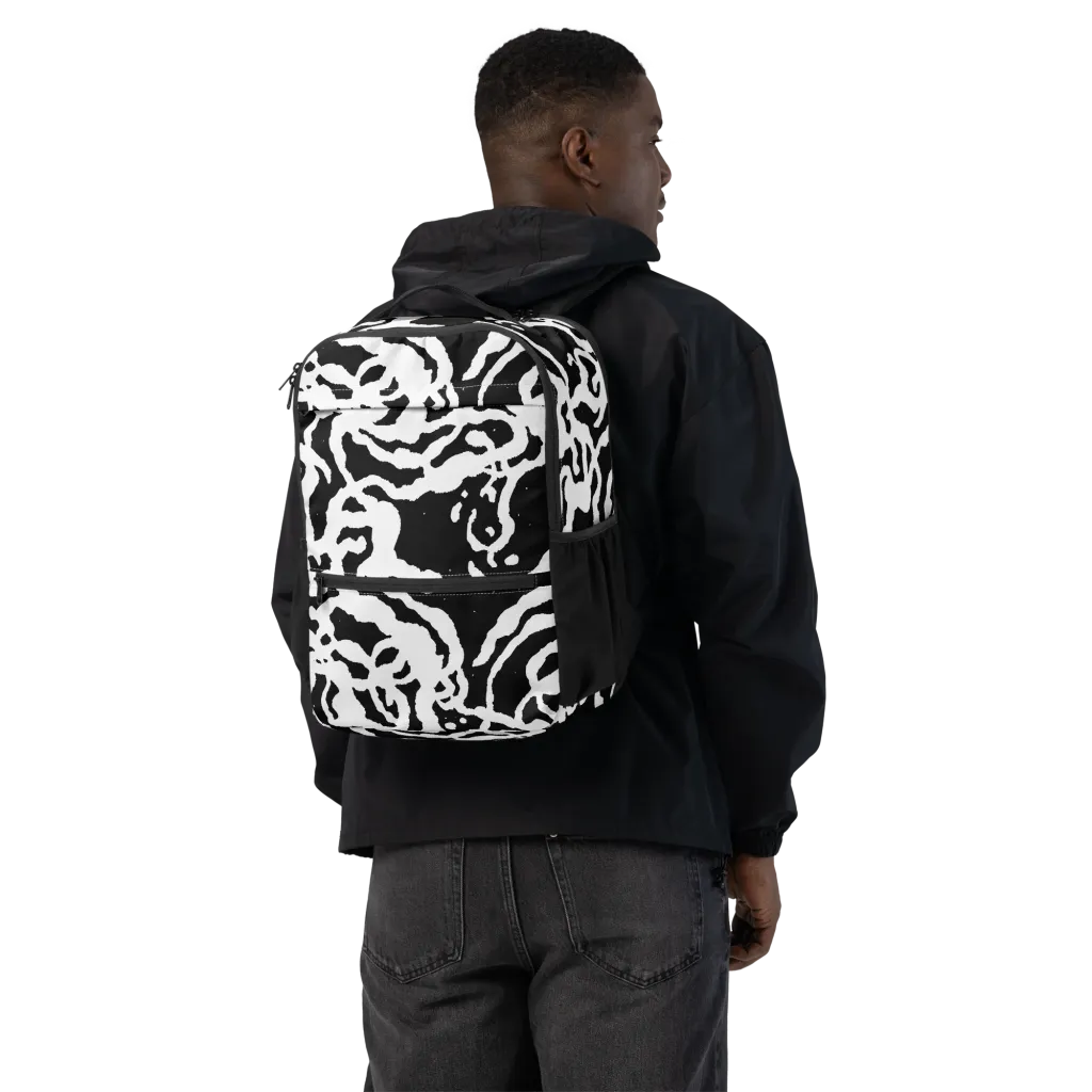 Blackwater Rhythm on Utility Backpack — Back