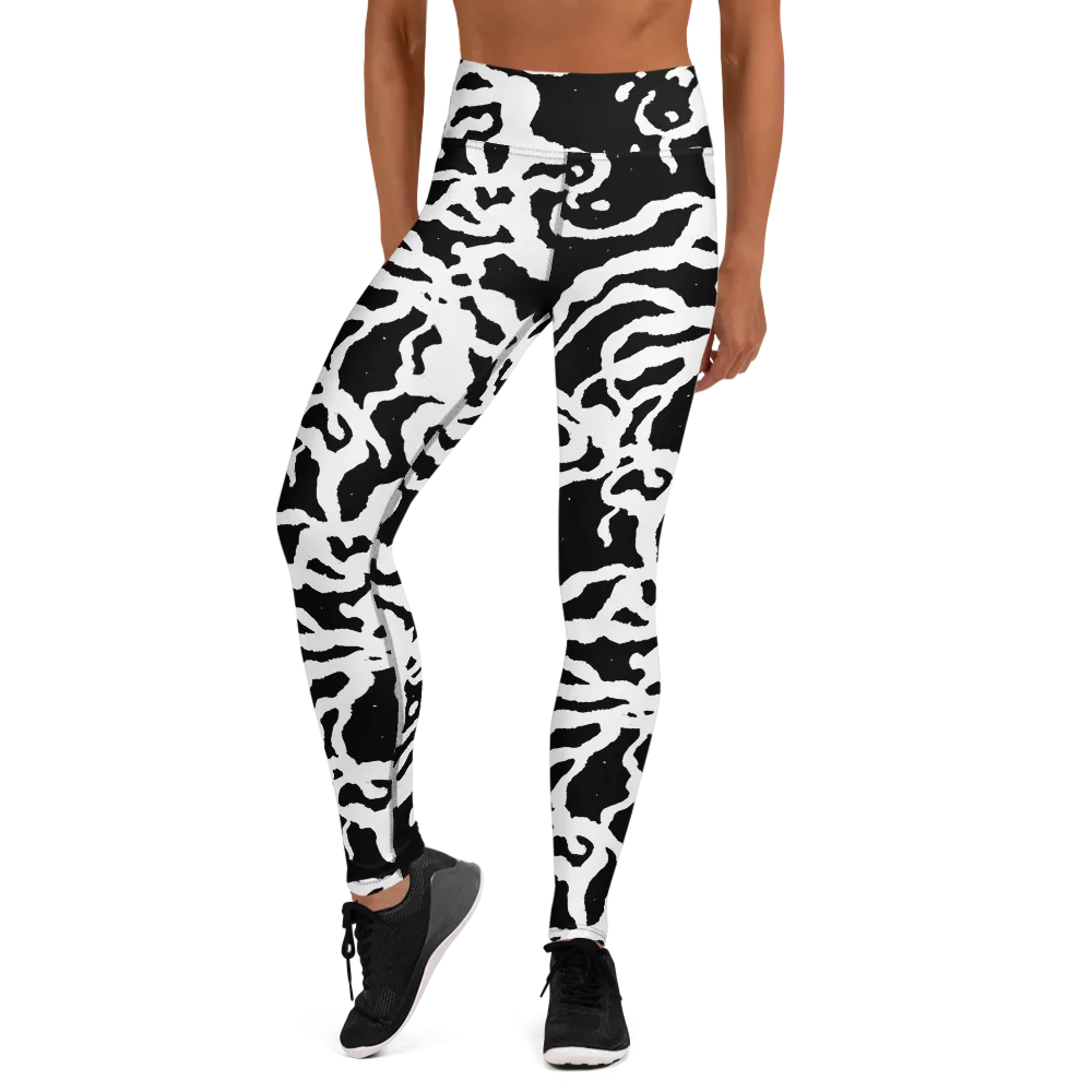 Blackwater Rhythm on Yoga Leggings — Front