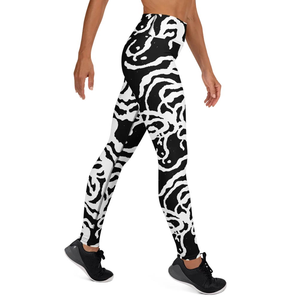Blackwater Rhythm on Yoga Leggings — Right