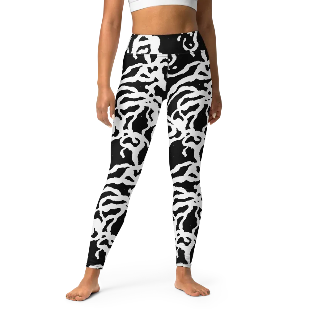Blackwater Rhythm on Yoga Leggings — Front