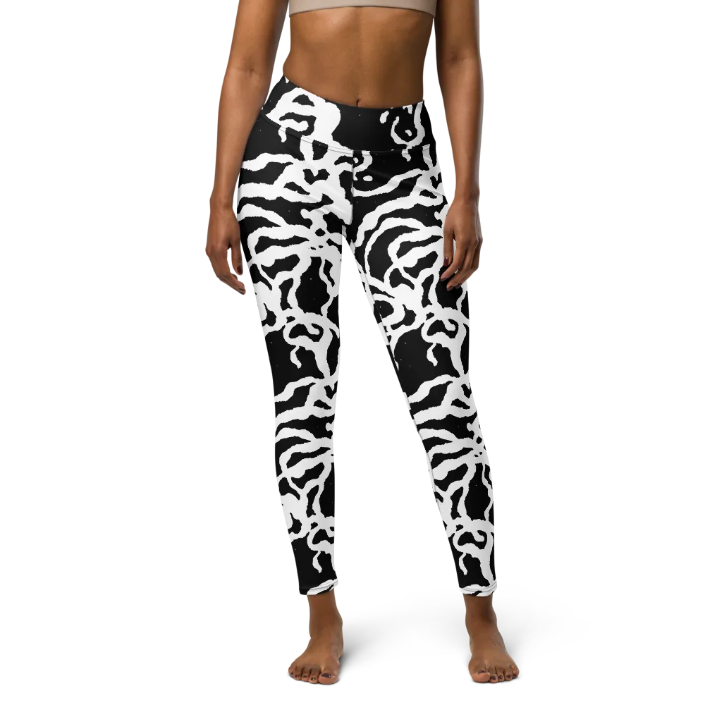 Blackwater Rhythm on Yoga Leggings — Front