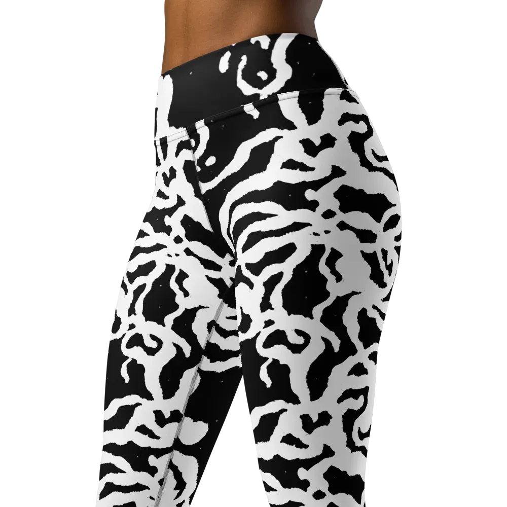 Blackwater Rhythm on Yoga Leggings — Left Front