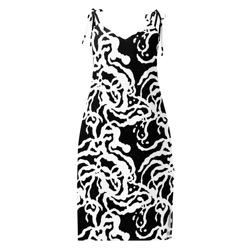 Blackwater Rhythm on Slip Dress — Front