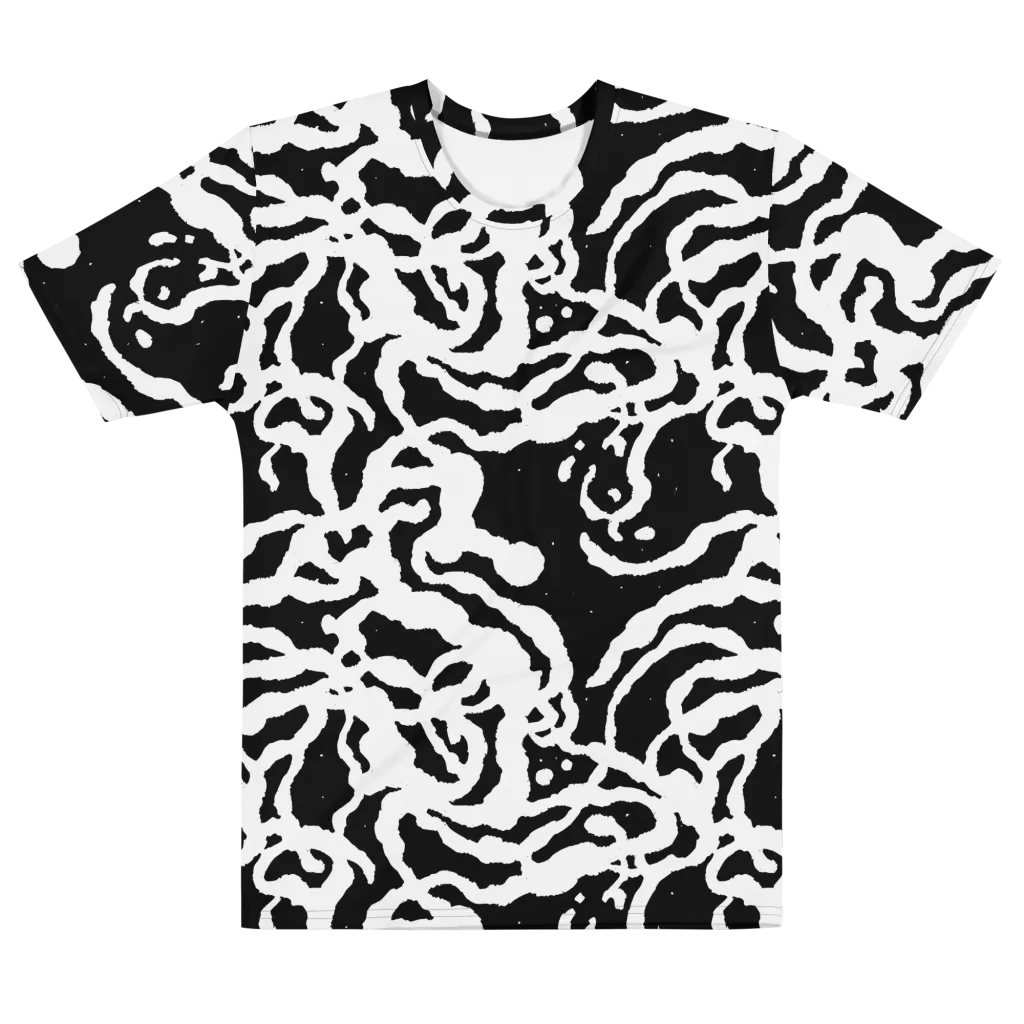 Blackwater Rhythm on Men's Cotton Crew Neck T-Shirt — Front