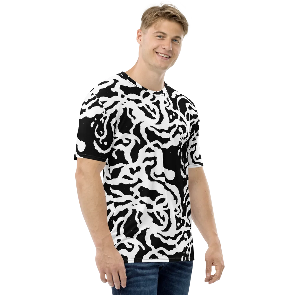 Blackwater Rhythm on Men's Crew Neck T-Shirt — Right