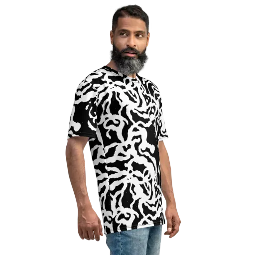 Blackwater Rhythm on a Men's Crew Neck T-Shirt