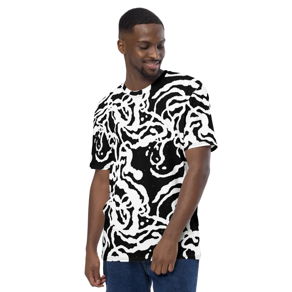 Blackwater Rhythm on Men's Crew Neck T-Shirt — Left