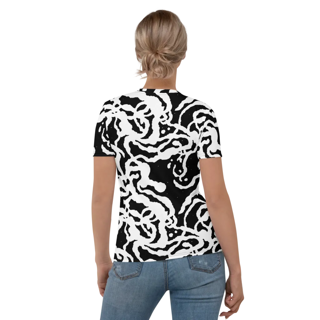 Blackwater Rhythm on Women's Crew Neck T-Shirt — Back