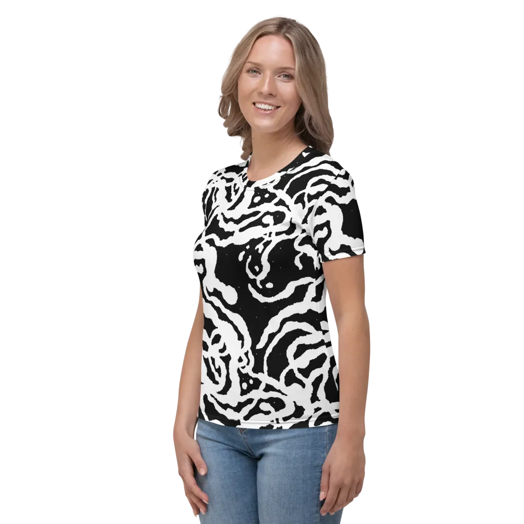 Blackwater Rhythm on Women's Crew Neck T-Shirt — Left
