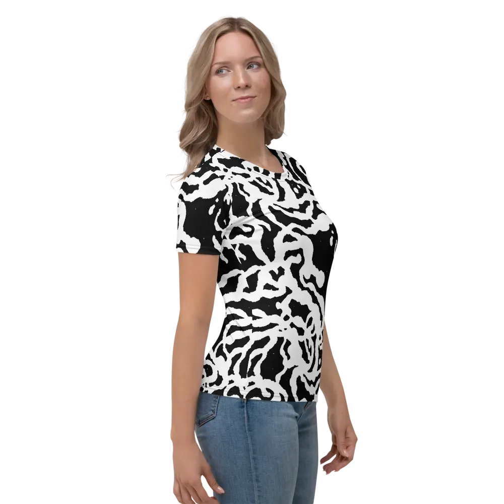 Blackwater Rhythm on Women's Crew Neck T-Shirt — Right