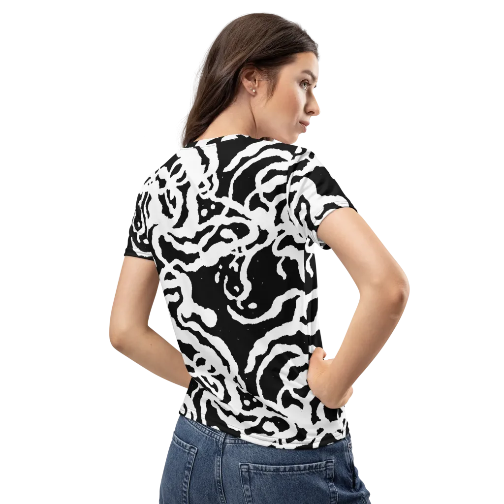 Blackwater Rhythm on Women's Crew Neck T-Shirt — Back