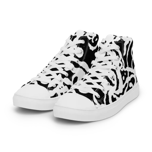 Blackwater Rhythm on a Women's High Top Canvas Shoes