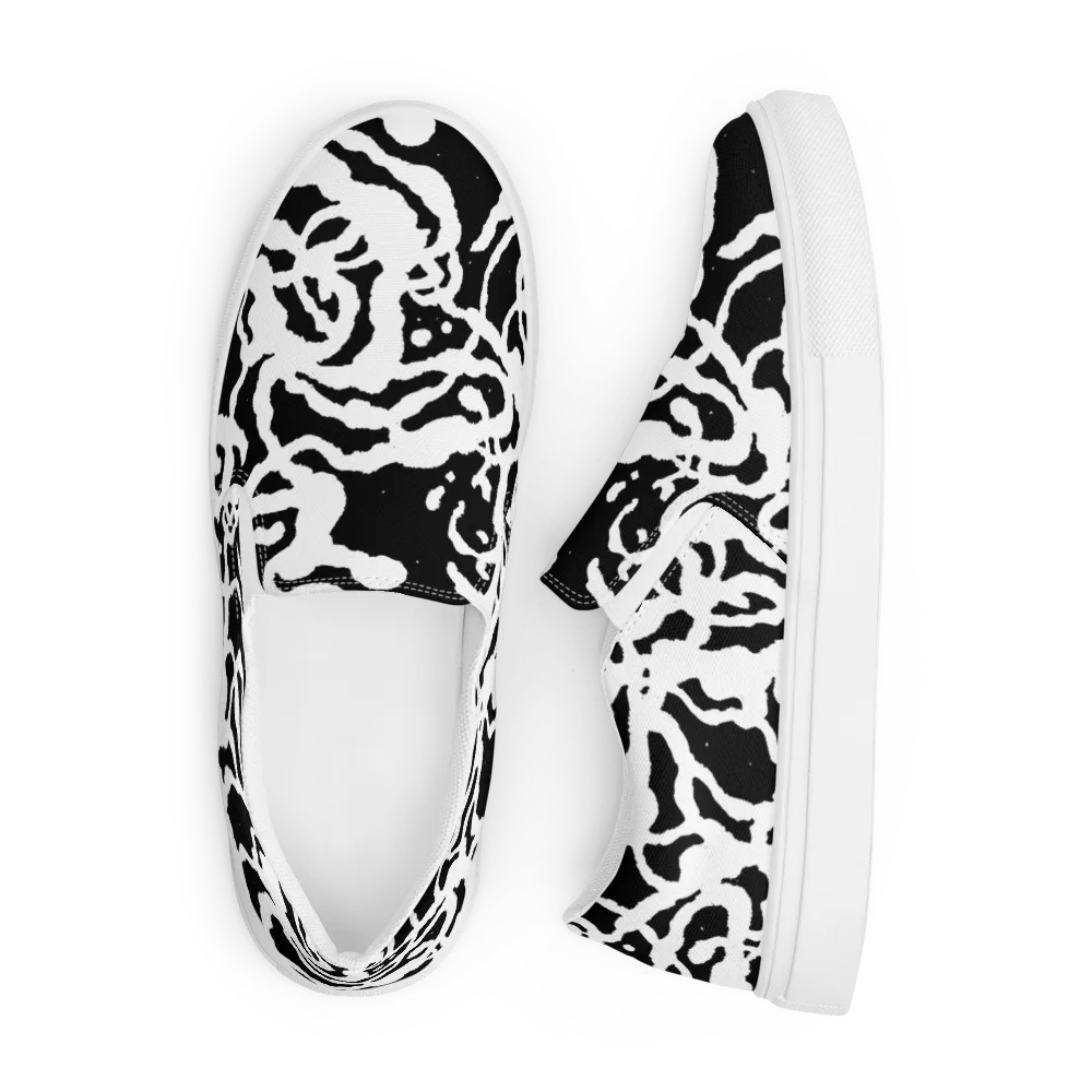 Blackwater Rhythm on Men's Slip-On Canvas Shoes — Front