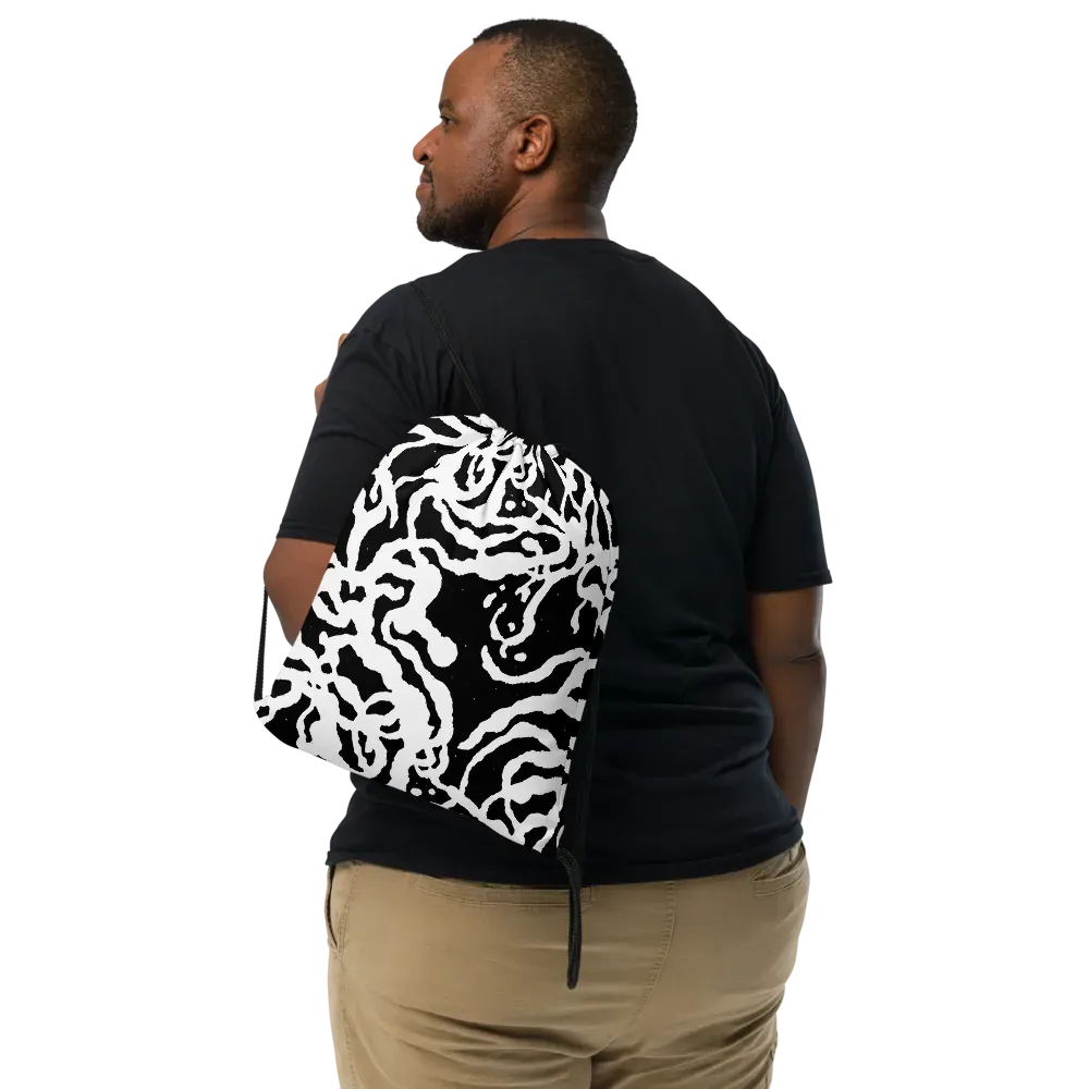 Blackwater Rhythm on Drawstring Bag — Front
