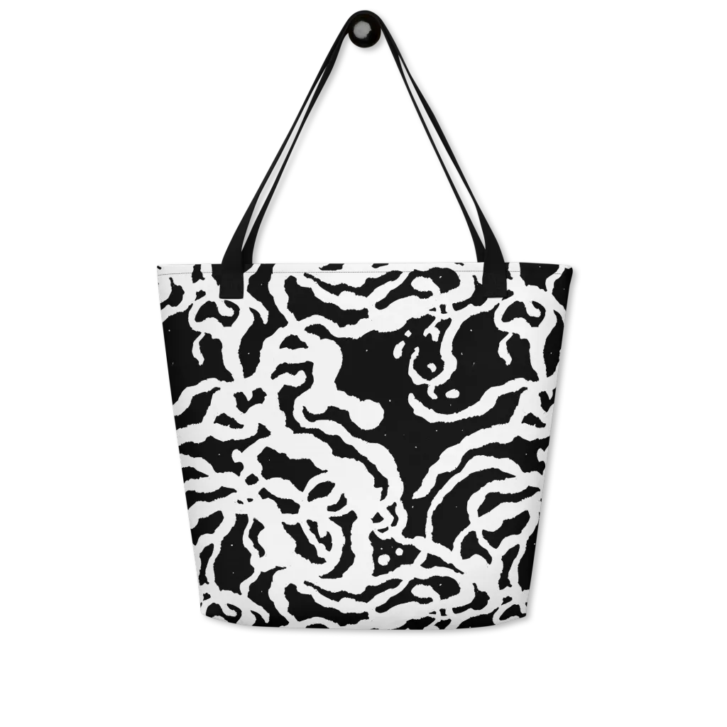 Blackwater Rhythm on Large Tote Bag W/ Pocket — Front