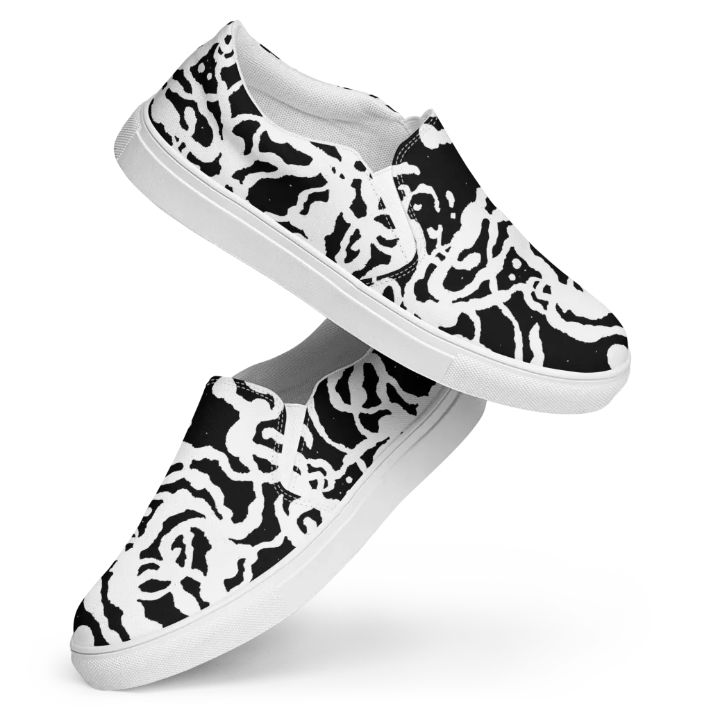 Blackwater Rhythm on Women's Slip-On Canvas Shoes — Front