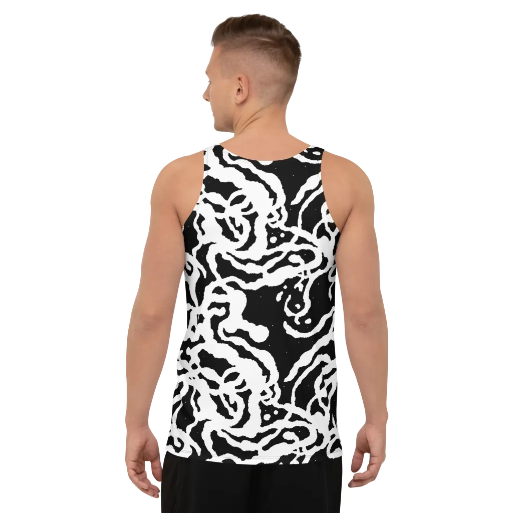 Blackwater Rhythm on Men's Tank Top — Back