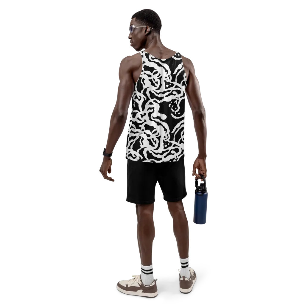 Blackwater Rhythm on Men's Tank Top — Back