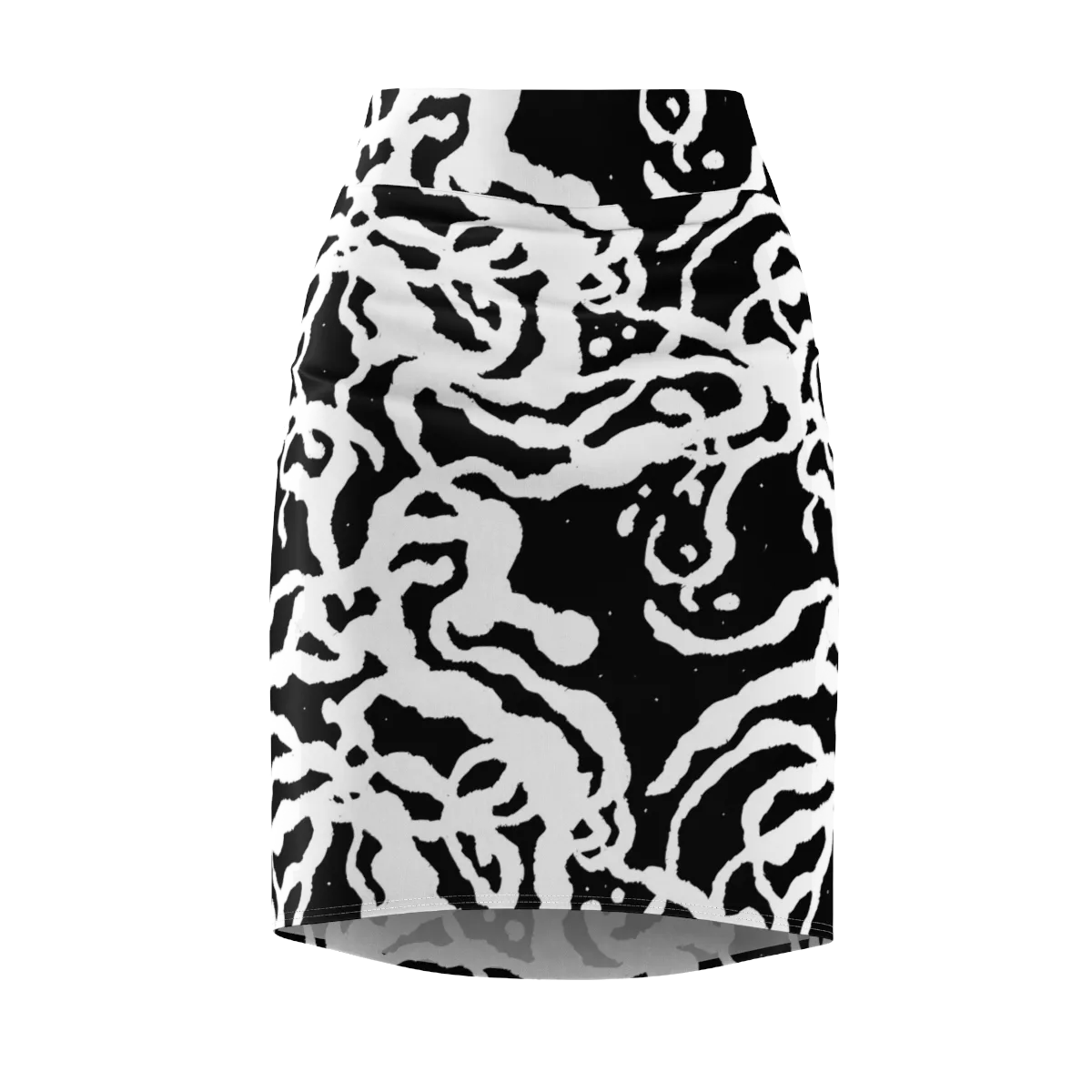 Blackwater Rhythm on Pencil Skirt — Front