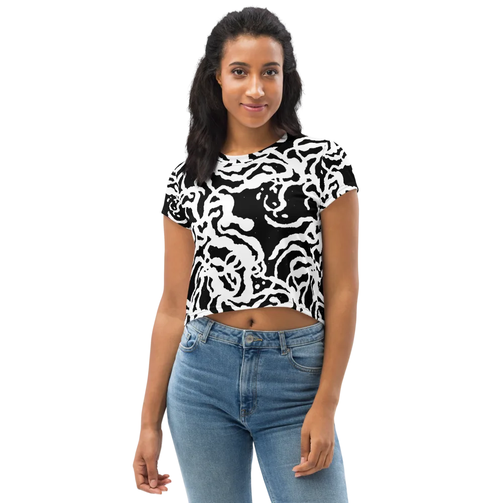 Blackwater Rhythm on Crop Tee — Front