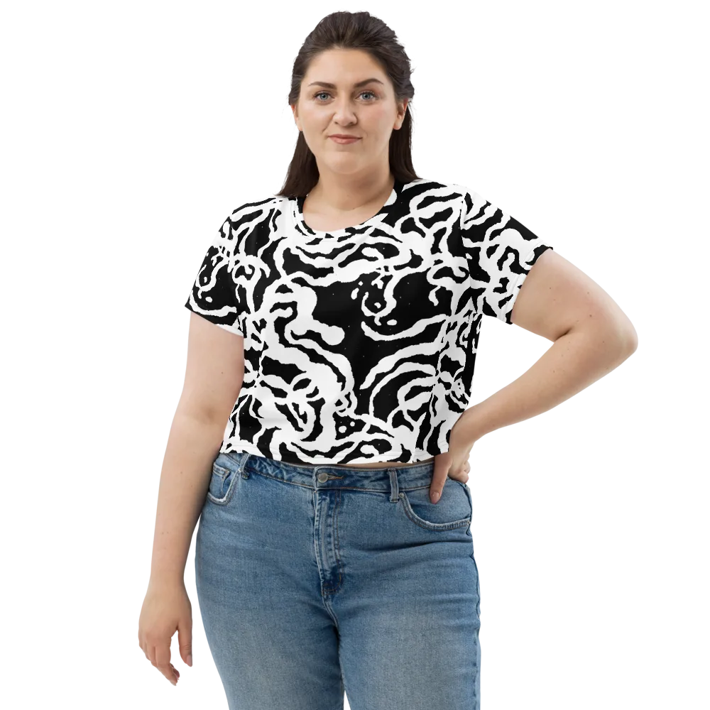 Blackwater Rhythm on Crop Tee — Front