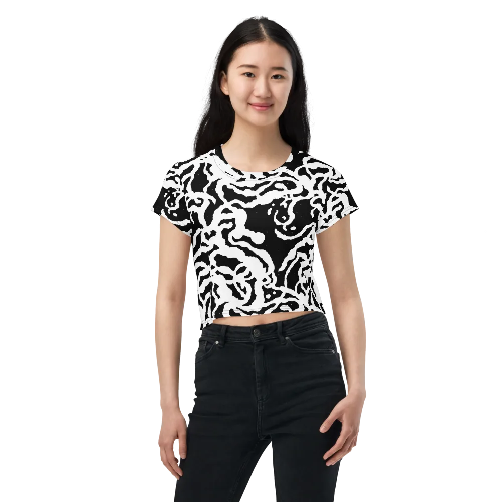 Blackwater Rhythm on Crop Tee — Front