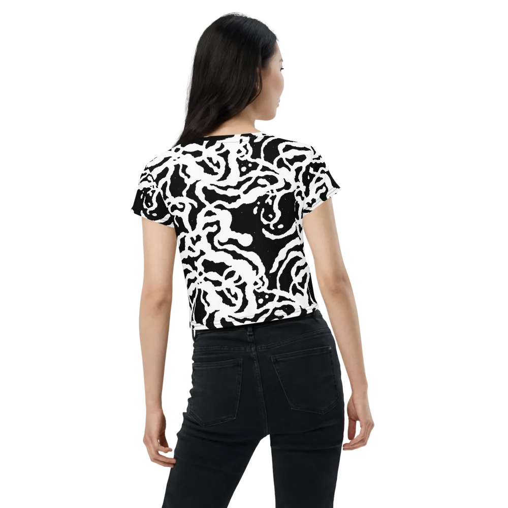 Blackwater Rhythm on Crop Tee — Back