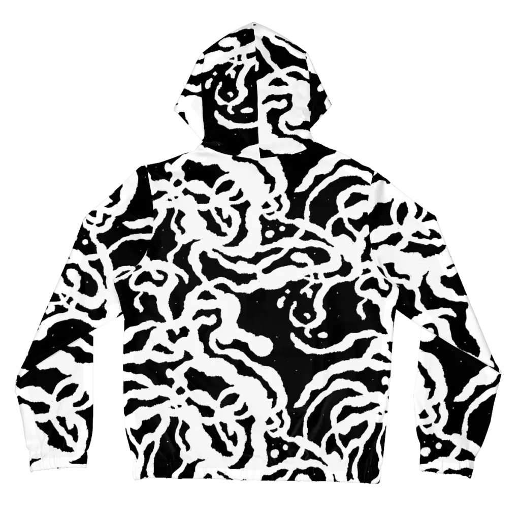 Blackwater Rhythm on Women's Full-Zip Hoodie — Back