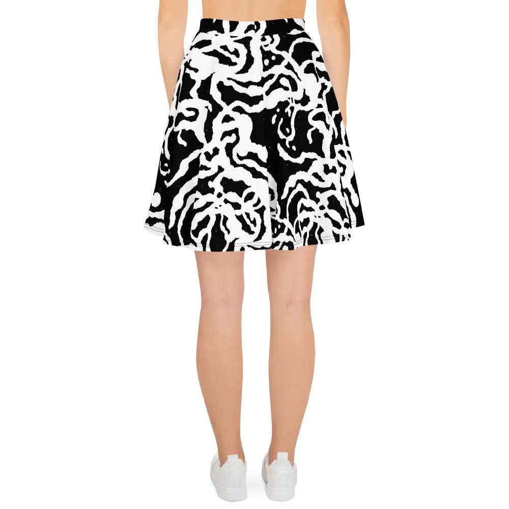 Blackwater Rhythm on Skater Skirt — Back
