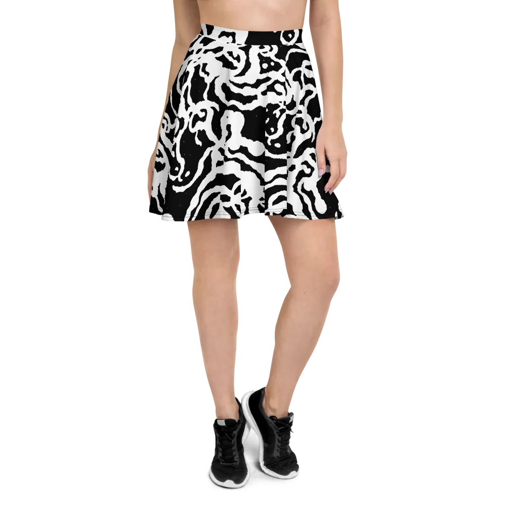 Blackwater Rhythm on Skater Skirt — Front