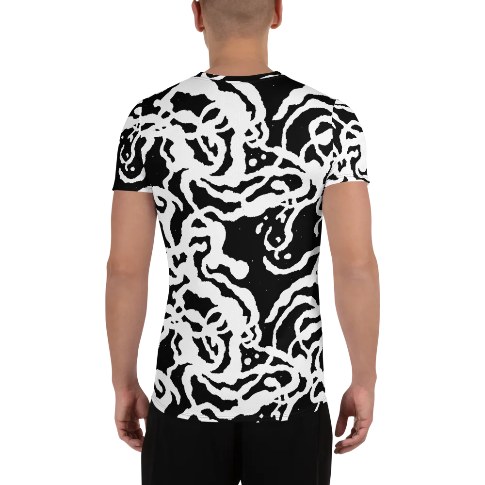 Blackwater Rhythm on Men's Athletic T-Shirt — Back