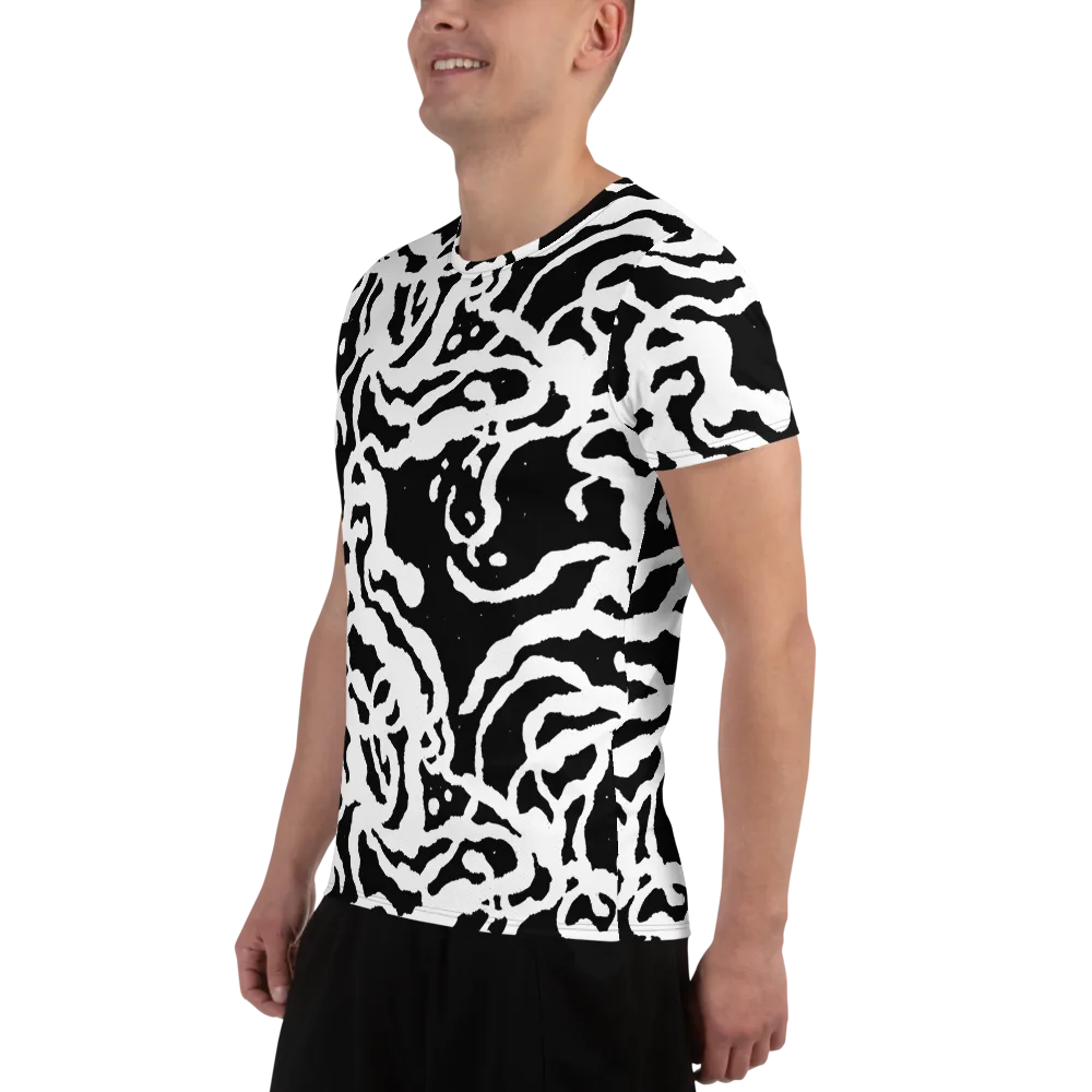 Blackwater Rhythm on Men's Athletic T-Shirt — Left