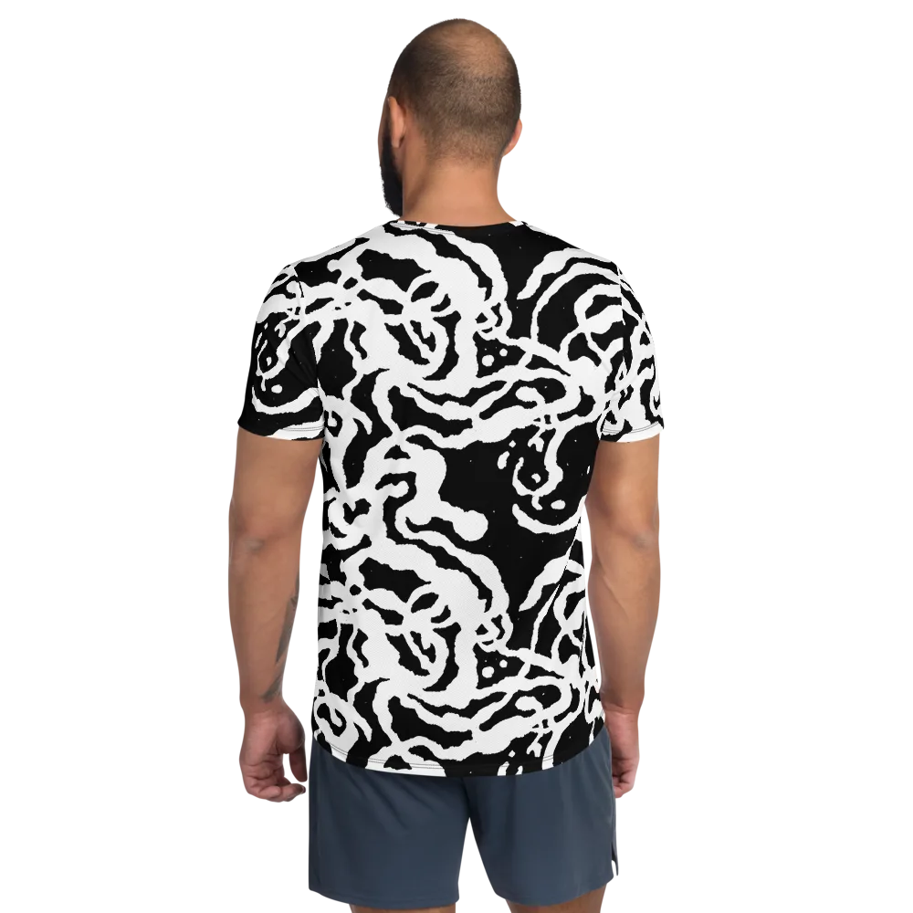 Blackwater Rhythm on Men's Athletic T-Shirt — Back