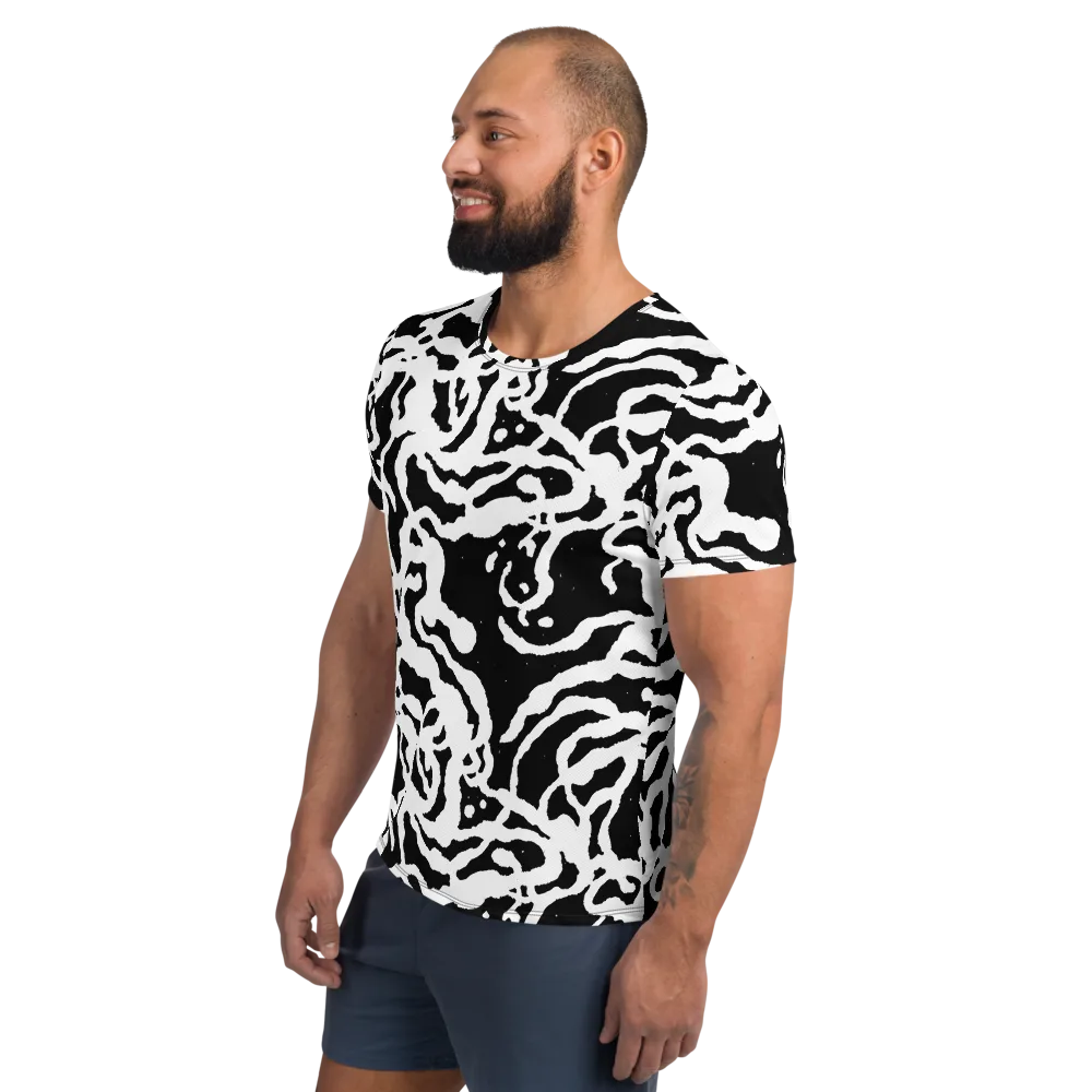 Blackwater Rhythm on Men's Athletic T-Shirt — Left