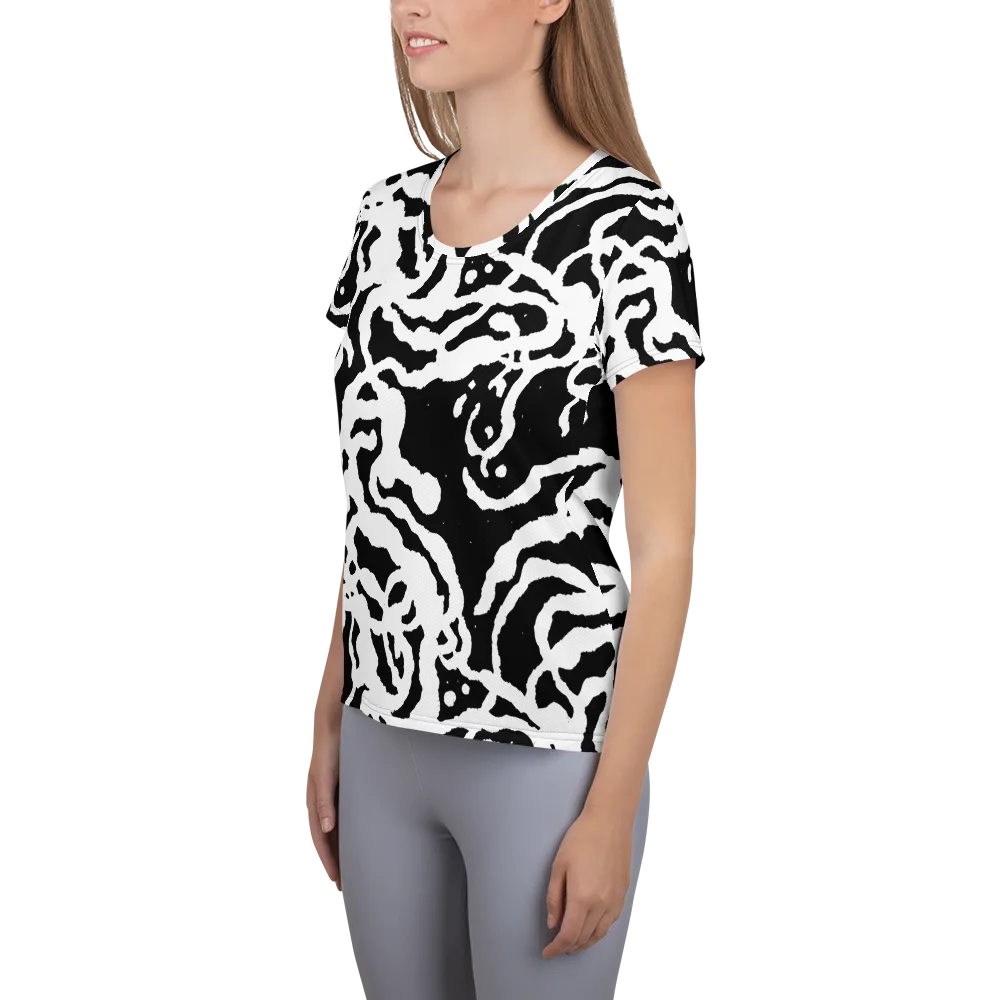 Blackwater Rhythm on Women's Athletic T-Shirt — Left