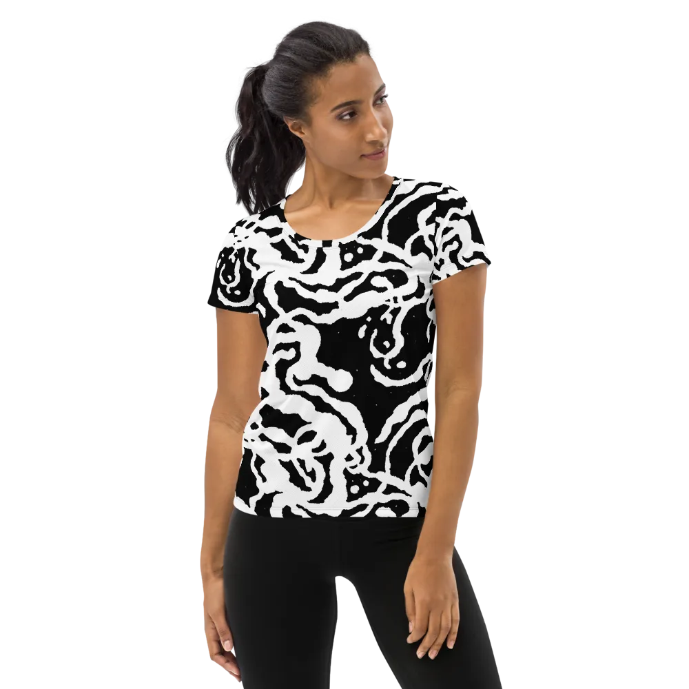 Blackwater Rhythm on Women's Athletic T-Shirt — Front