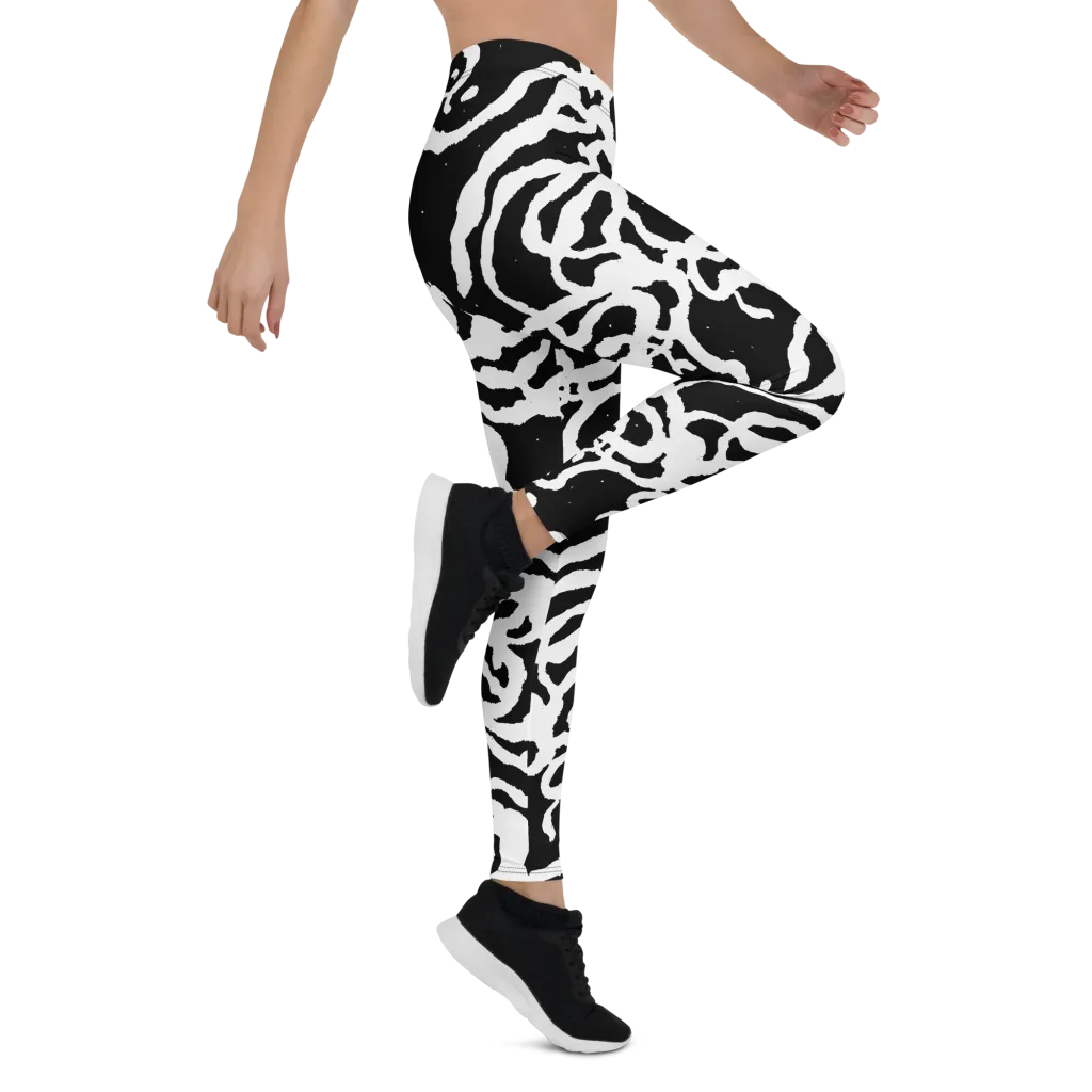 Blackwater Rhythm on Leggings — Right