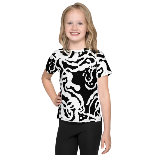 Blackwater Rhythm on a Kids Crew Neck T-Shirt