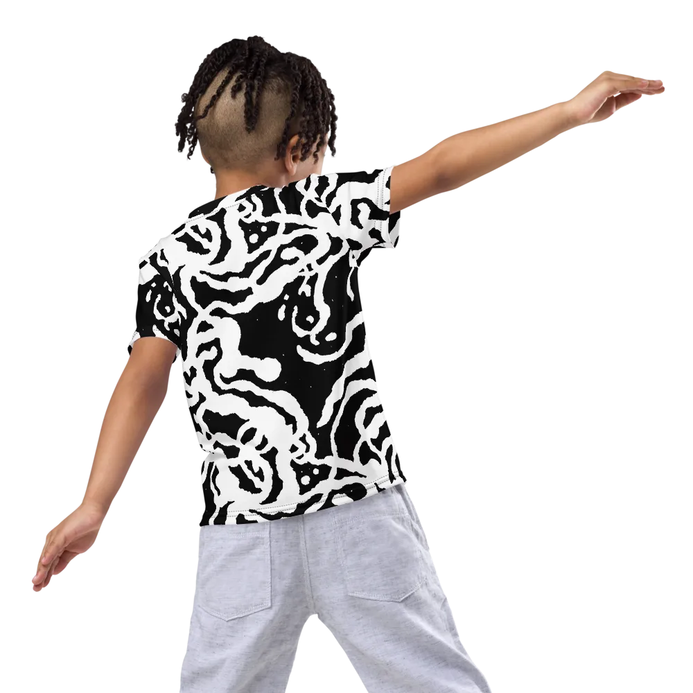 Blackwater Rhythm on Kids Crew Neck T-Shirt — Back